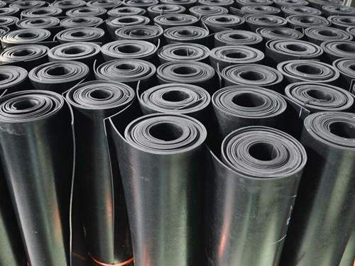 Rubber sheet in rolls from manufacturer